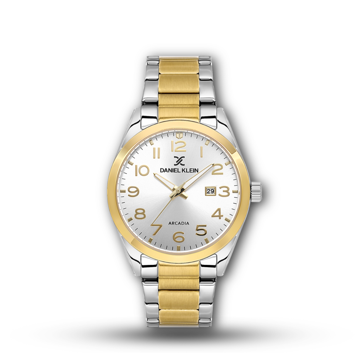 Daniel Klein Arcadia DK.6.14273-7 – Two-Tone Gold Bezel White Dial Watch