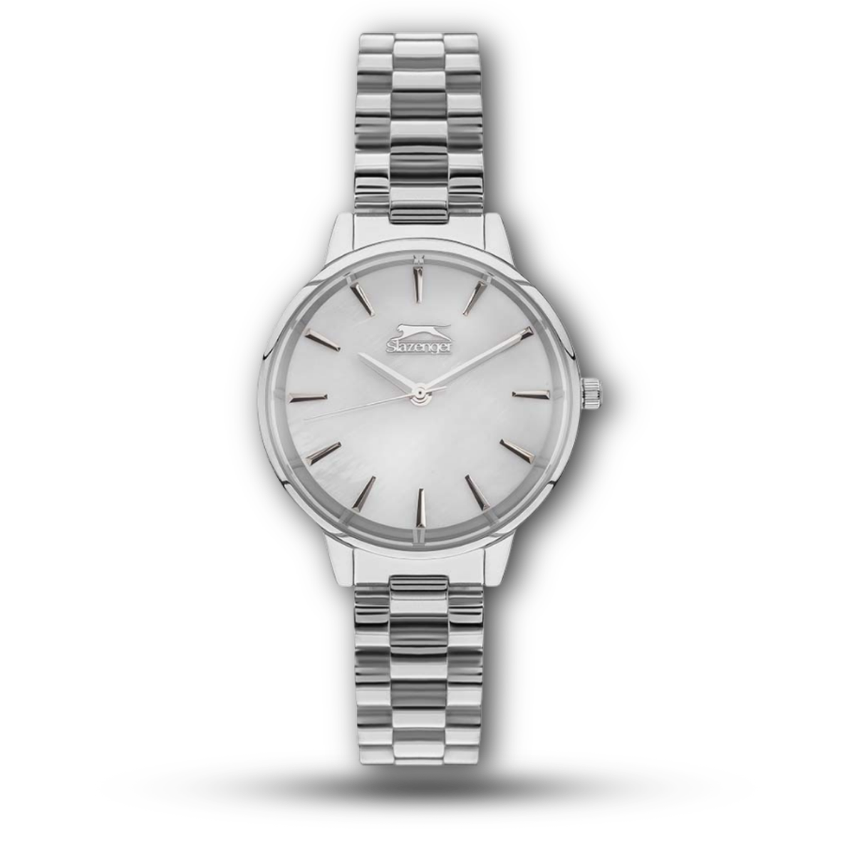 Slazenger SL.09.2054.3.01 Women's Silver Watch Mother-of-Pearl Dial
