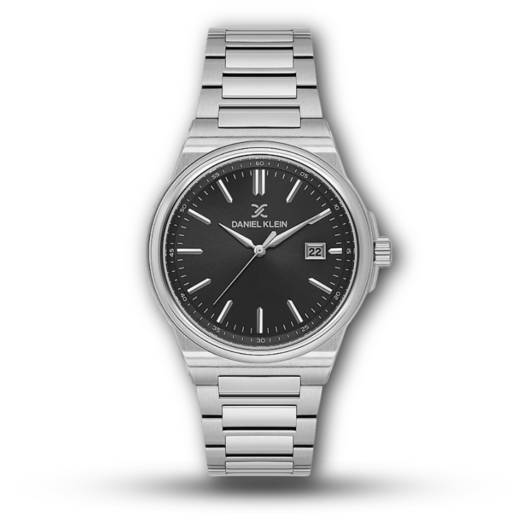 Daniel Klein DK.1.14194 Sunray Dial Stainless Steel Men’s Watch, Classic 2 Colorways (White Dial and Black Dial)