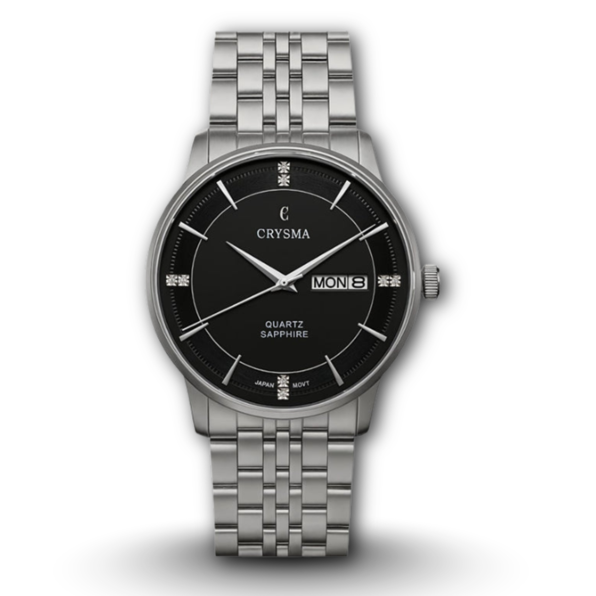 Crysma Dravon CRL9032 Black Dial Quartz Stainless Steel Men's Watch