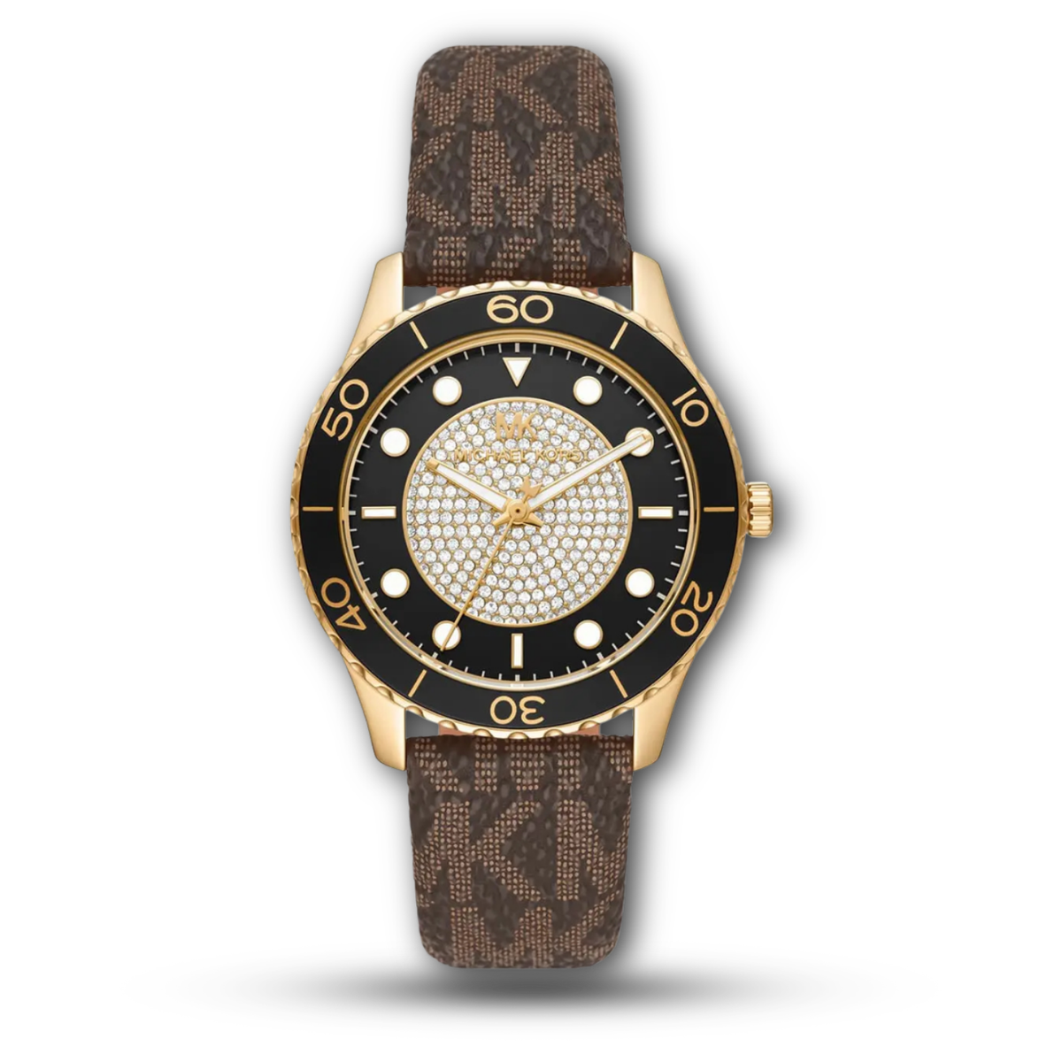 Michael Kors MK6879 Gold-Tone Pavé Crystal Women's Watch