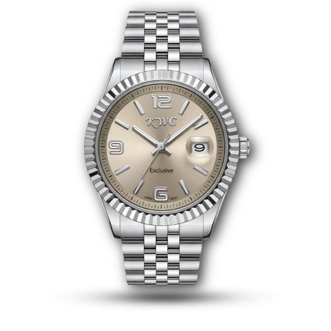 KWC 320 Exclusive – Fluted Bezel Champagne Dial Watch