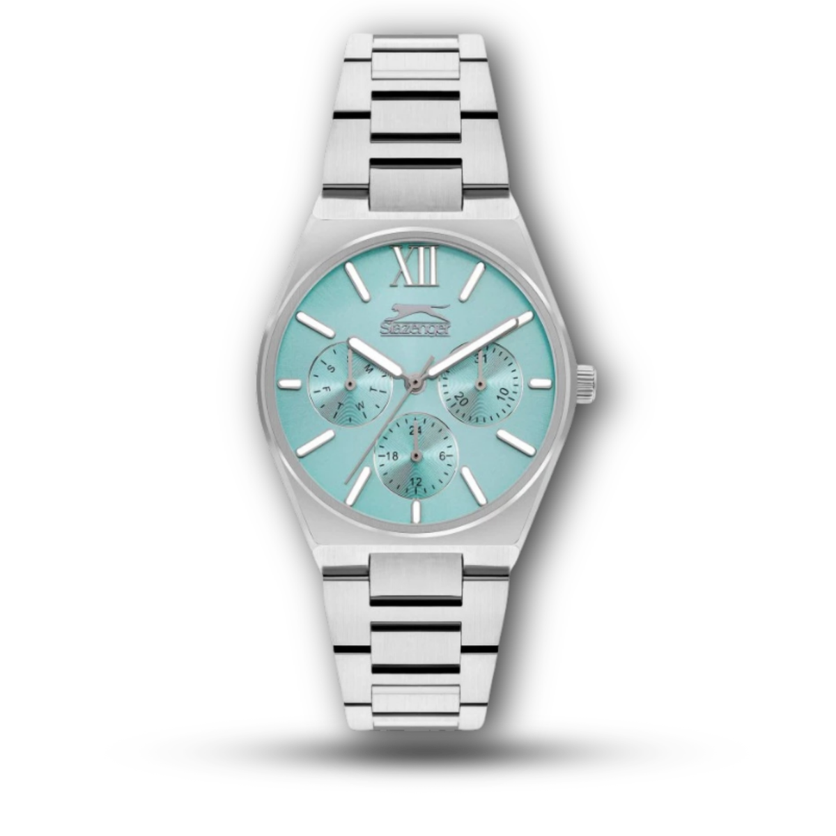 Slazenger SL.9.2243.4.05 Women's Multi-Function Watch Blue Dial with Metal Band
