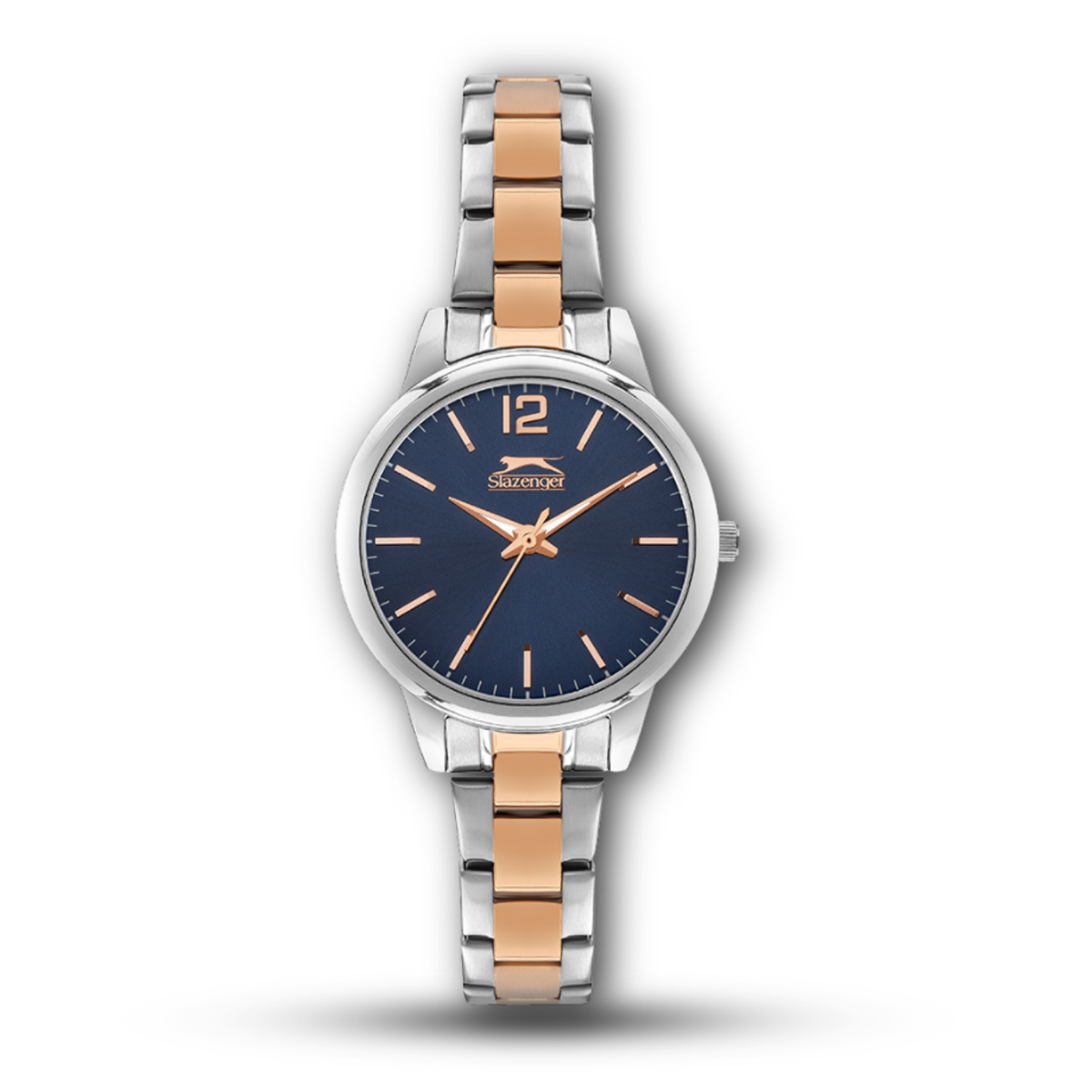 Slazenger SL.09.2016.3.05 Women's Two-Tone Watch Navy Blue Dial
