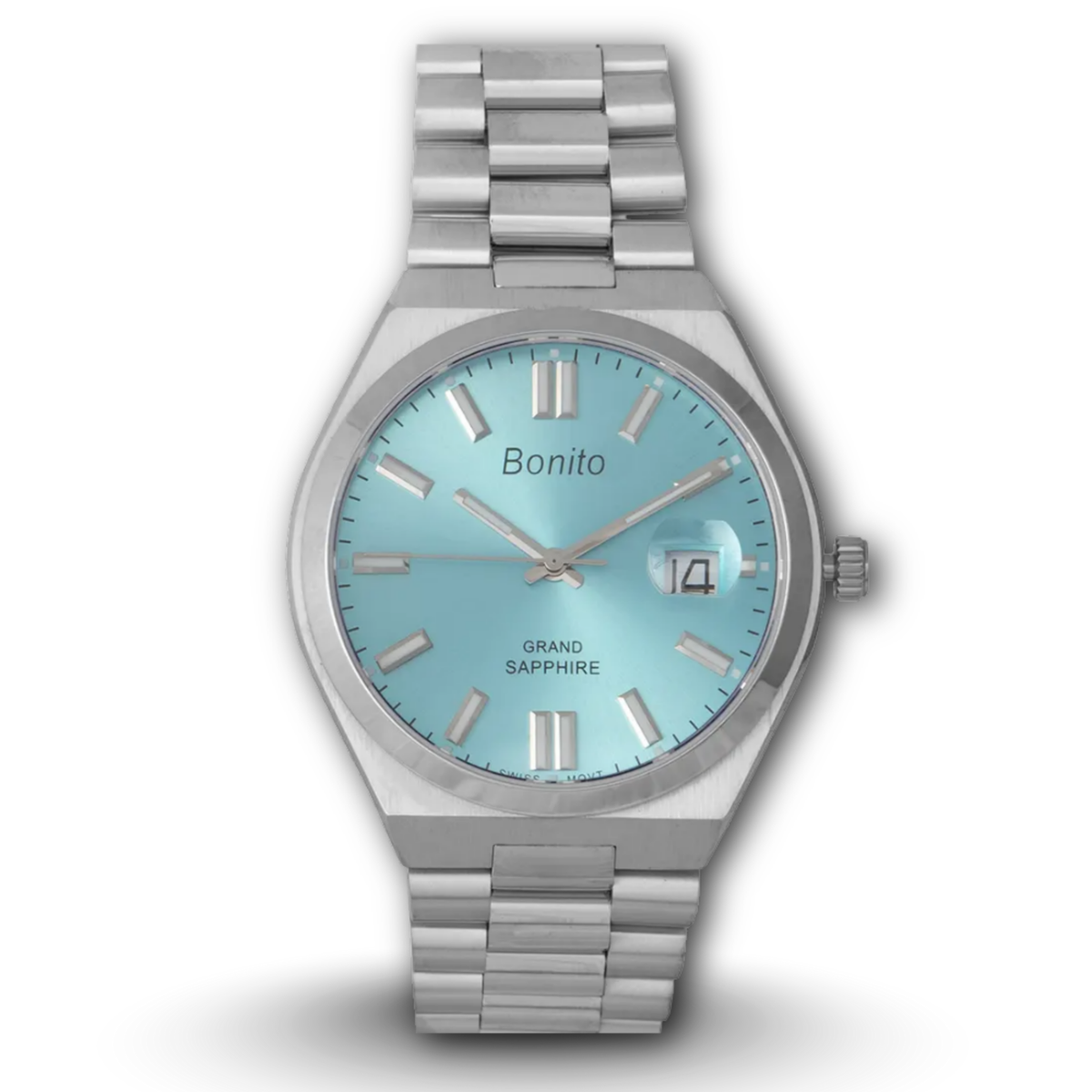 Bonito K-5130 Aqua Dial Swiss Quartz Men's Watch