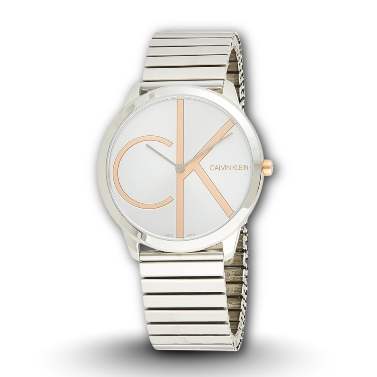 Calvin Klein Minimal K3M21BZ6 Silver Dial Swiss Quartz Men's Watch