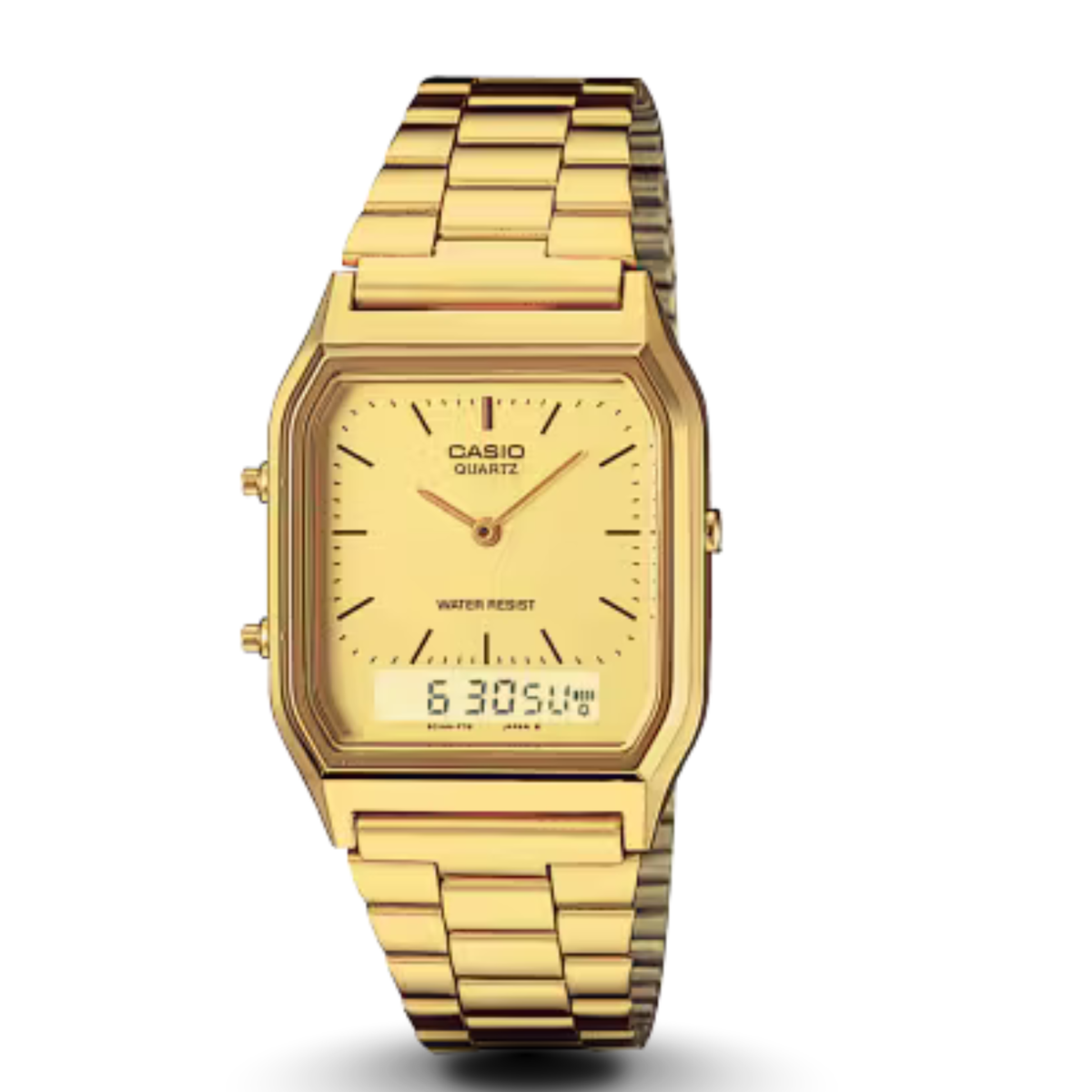 Casio AQ-230GA-9DMQYES Vintage Gold Analog Digital Watch