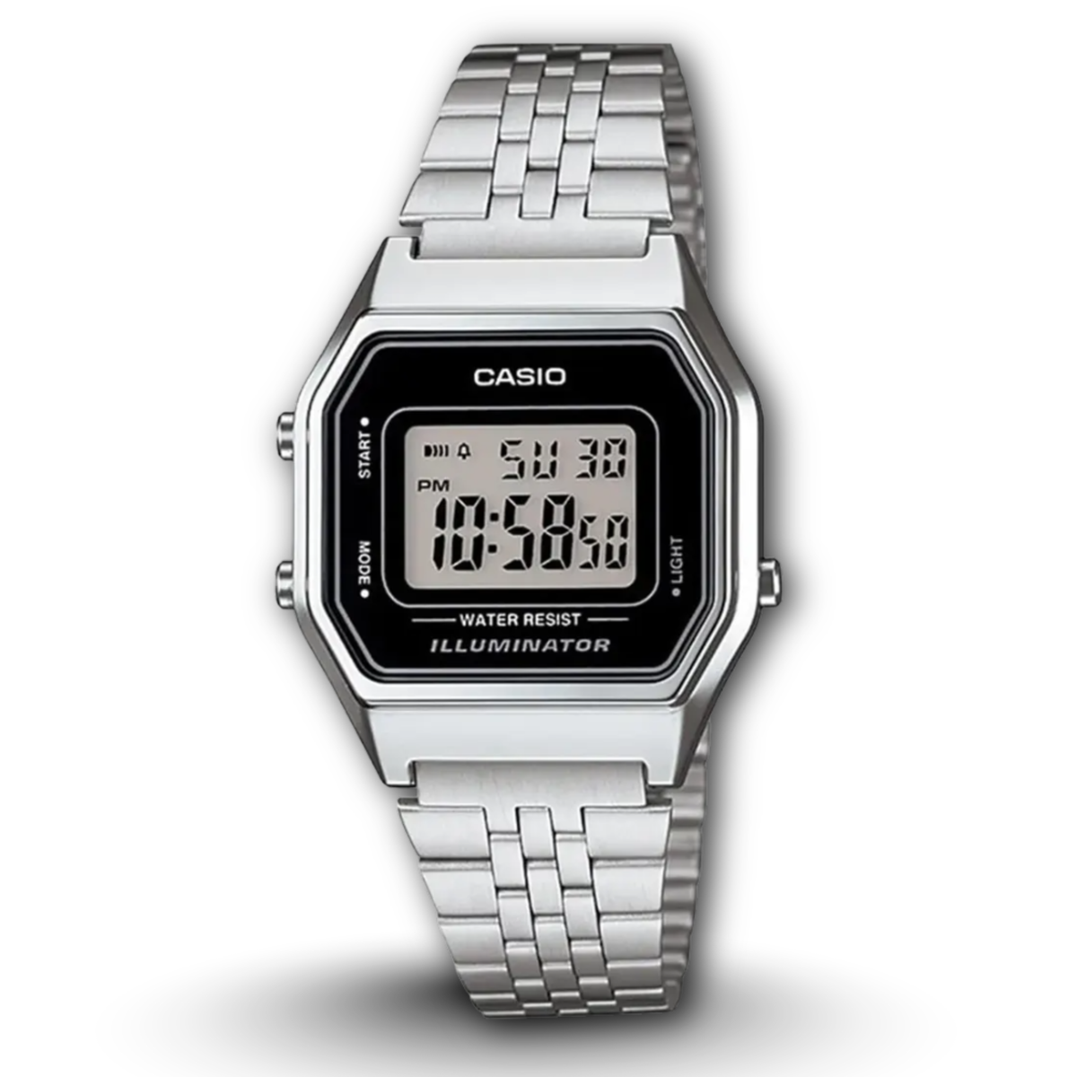 Casio LA-680WA-1D Digital Metal Band Women's Watch
