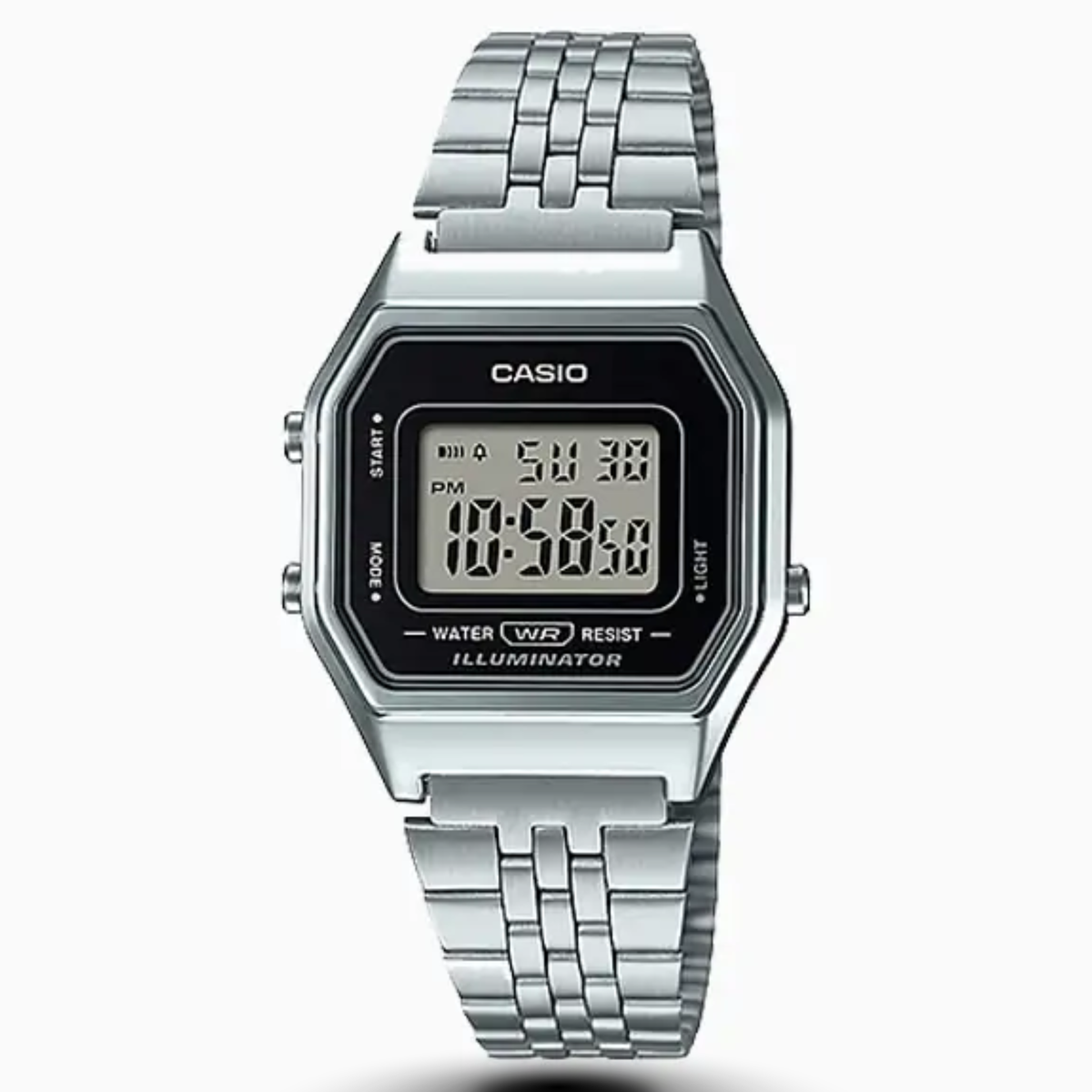 Casio woman Mid-Size Silver Tone Digital Retro Watch LA-680WA-1DF