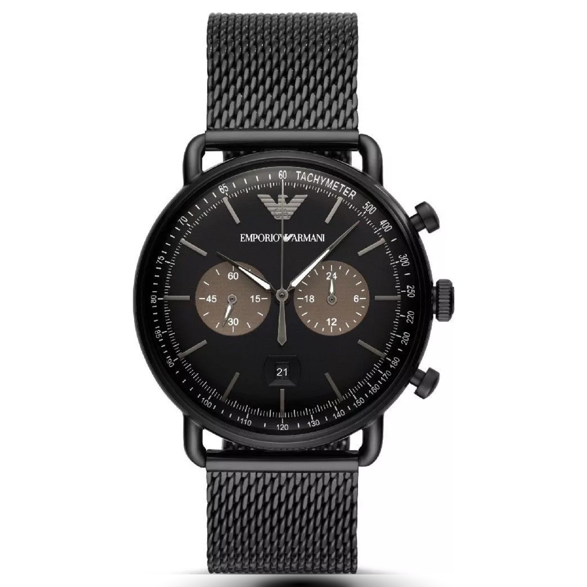 Emporio Armani AR11142 Black Mesh Chronograph Men's Watch