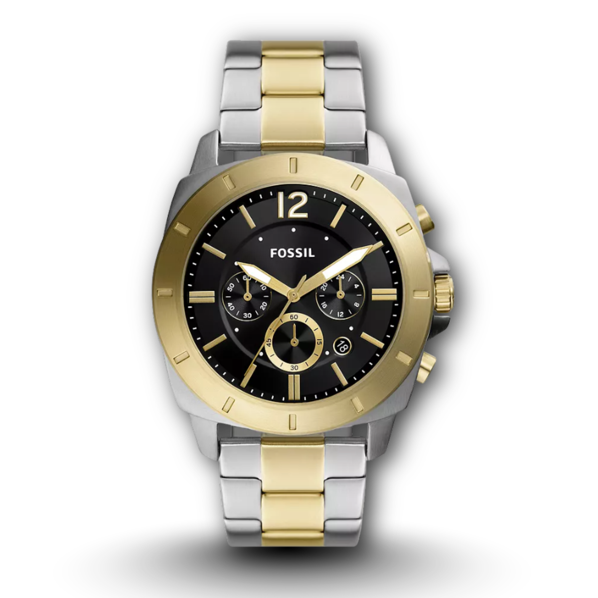 Fossil Privateer BQ2815 Two-Tone Chronograph Men's Watch