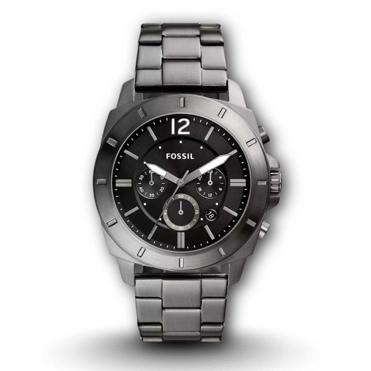 Fossil Privateer BQ2817 Gunmetal Black Dial Analogue Men's Watch