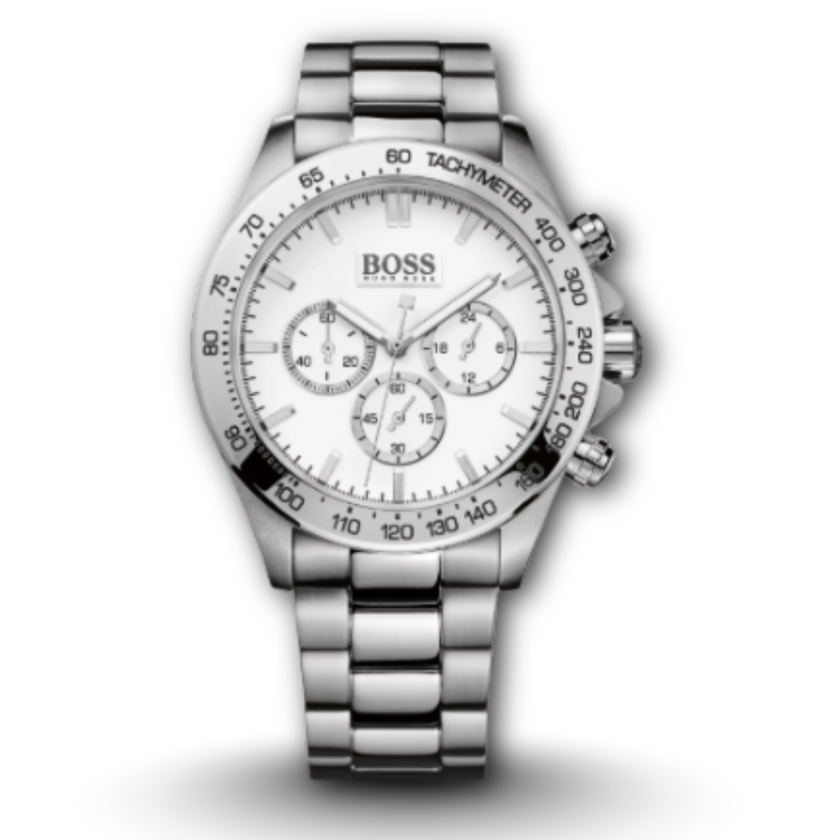 Hugo Boss 1512962 White Dial Chronograph Stainless Steel Men's Watch