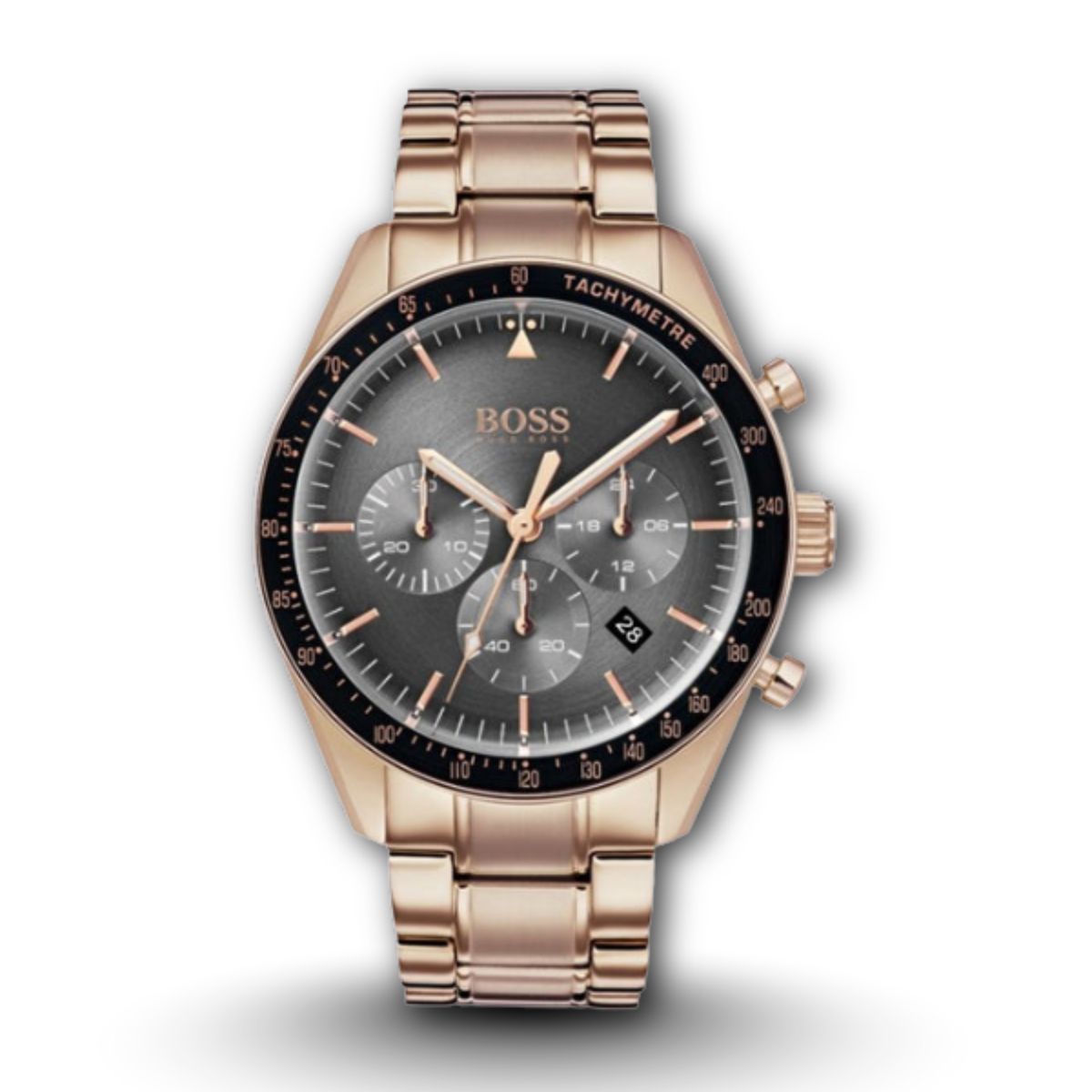 Hugo Boss Trophy 1513632 Rose Gold Grey Dial Men's Watch