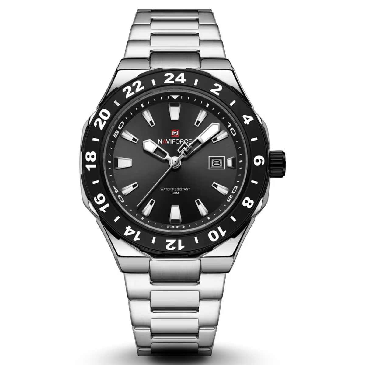 NaviForce NF9249G-CH-BLK Metal Band Men Watch