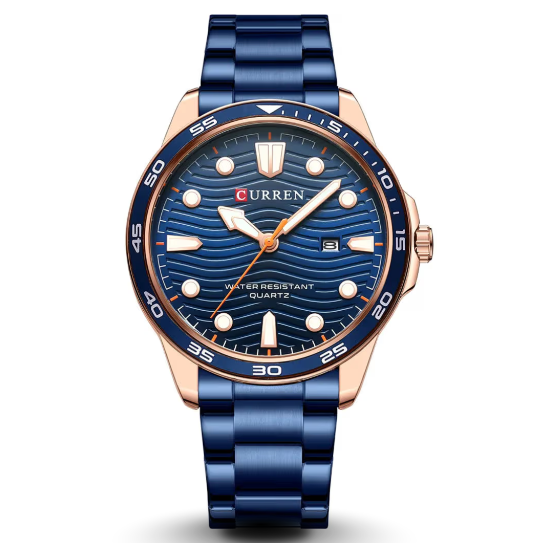 Curren 8426-RGBLU-BLU Metal Band Men Watch