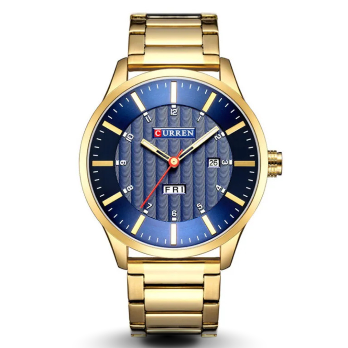 Curren 8316 Blue Dial & Golden Stainless Steel Chain Men’s