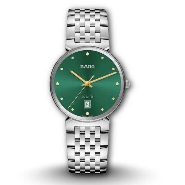 Rado Florence R48912773 Green Dial Diamonds Men's Watch front view
