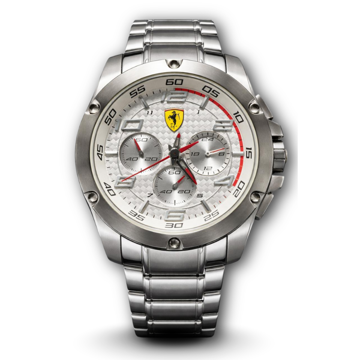 Scuderia Ferrari SF.04.14.0026 Silver Stainless Steel Men's Quartz Watch 46mm